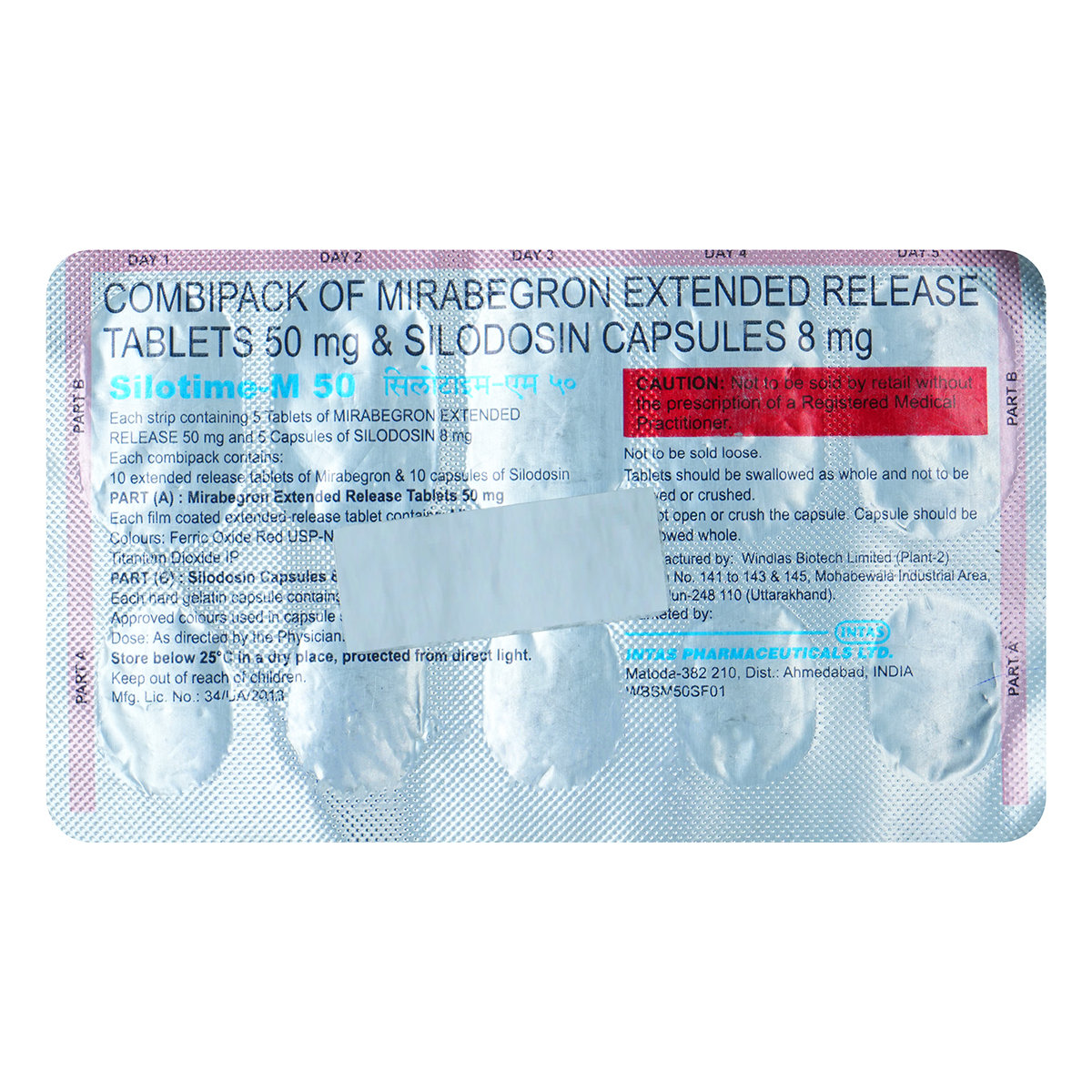 Silotime-M 50 Combipack Kit (5+5), Pack of 1 Tablet Silotime-M 50 Combipack Kit (5+5), Pack of 1 Tablet