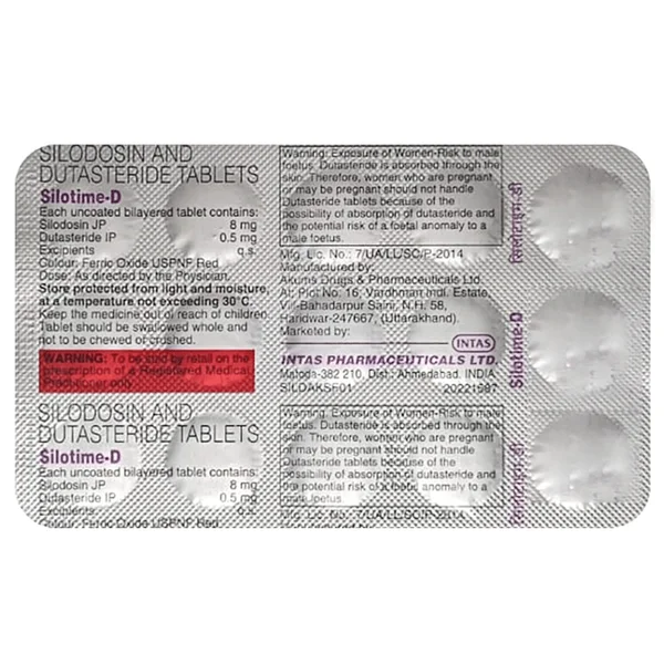 Silotime-D Tablet 15's, Pack of 15