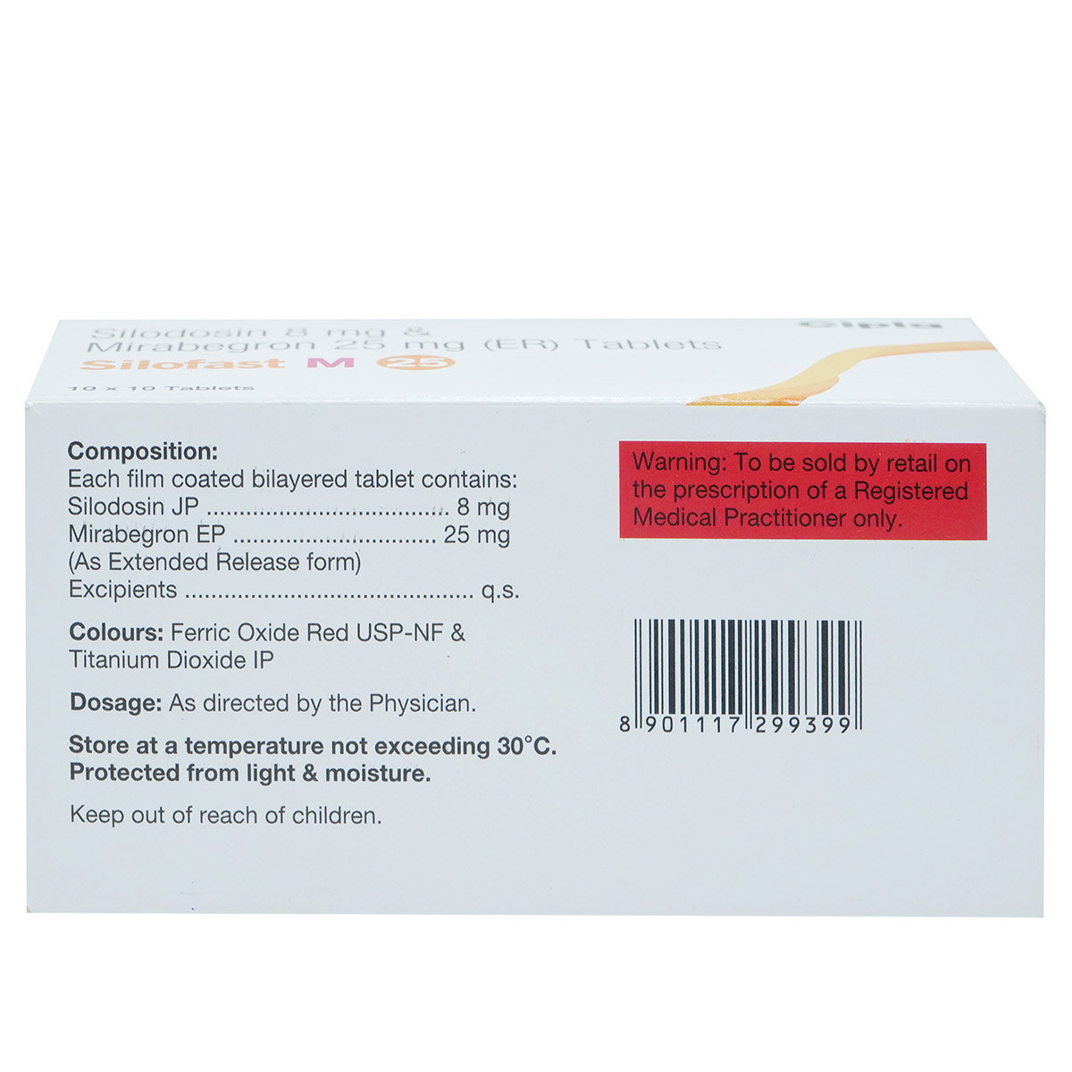 Silofast M 25 Tablet 10's, Pack of 10 TABLETS Silofast M 25 Tablet 10's, Pack of 10 TABLETS