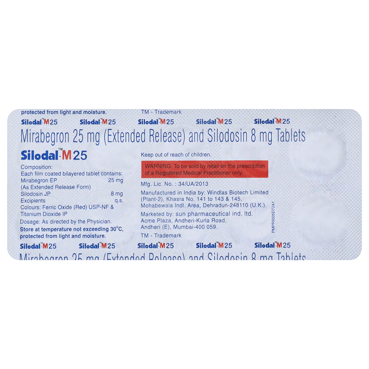 Silodal-M 25 Tablet 10's, Pack of 10 TabletS Silodal-M 25 Tablet 10's, Pack of 10 TabletS