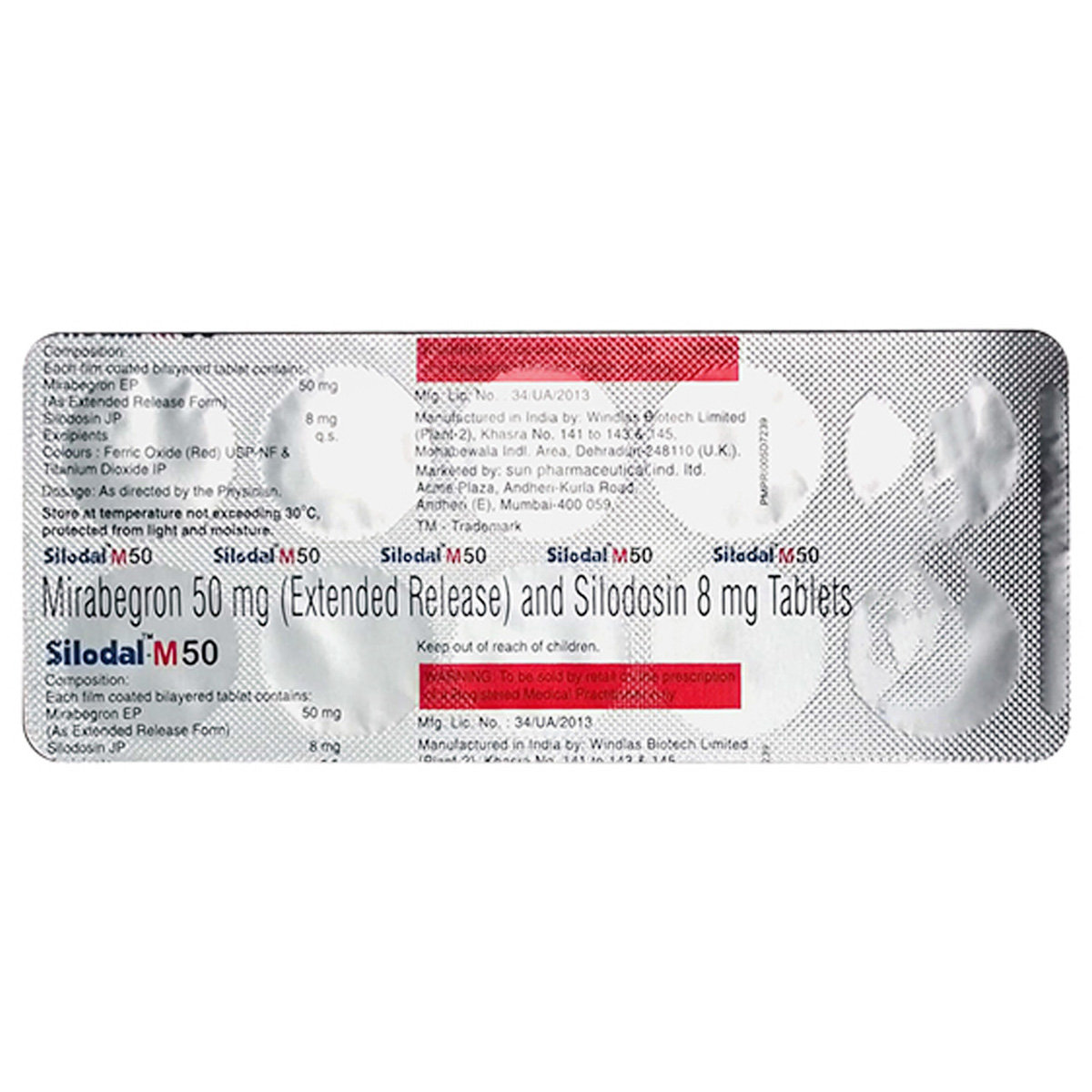 Silodal-M 50 Tablet 10's, Pack of 10 TabletS Silodal-M 50 Tablet 10's, Pack of 10 TabletS