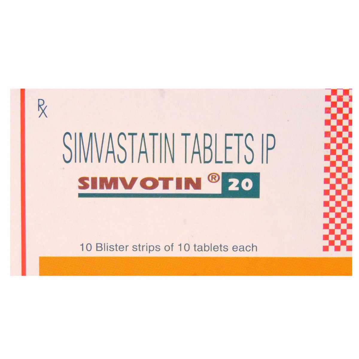 Buy Simvotin 20 Tablet 10's Online