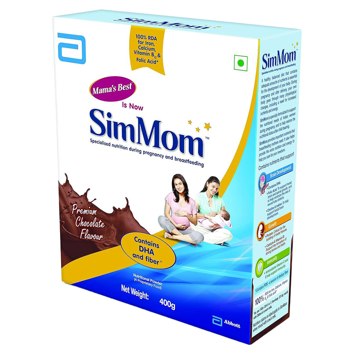 Simmom Chocolate Flavour Powder, 400 gm, Pack of 1 Simmom Chocolate Flavour Powder, 400 gm, Pack of 1