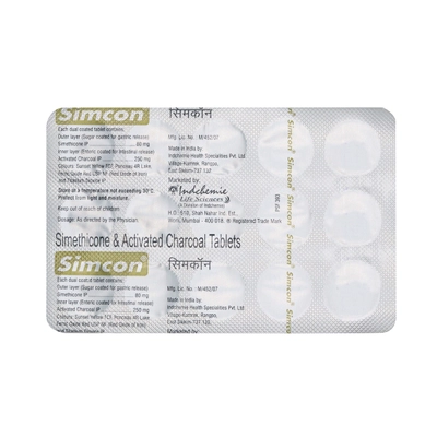 Simcon Tablet 15's, Pack of 15 TabletS