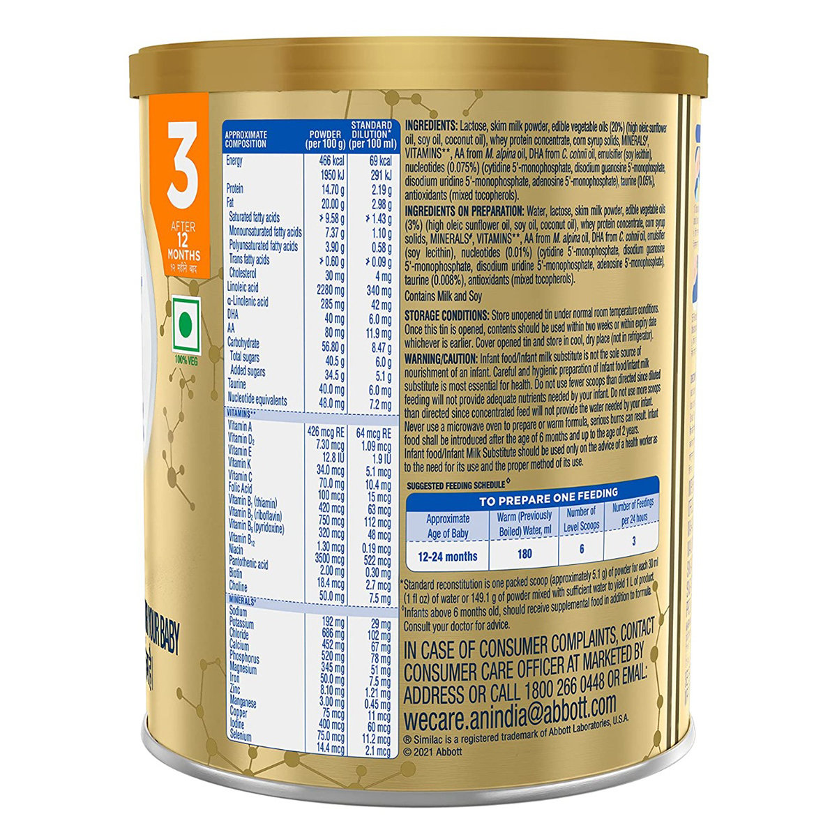 Similac Plus Follow-Up Formula Stage 3 Powder, 400 gm, Pack of 1 Similac Plus Follow-Up Formula Stage 3 Powder, 400 gm, Pack of 1