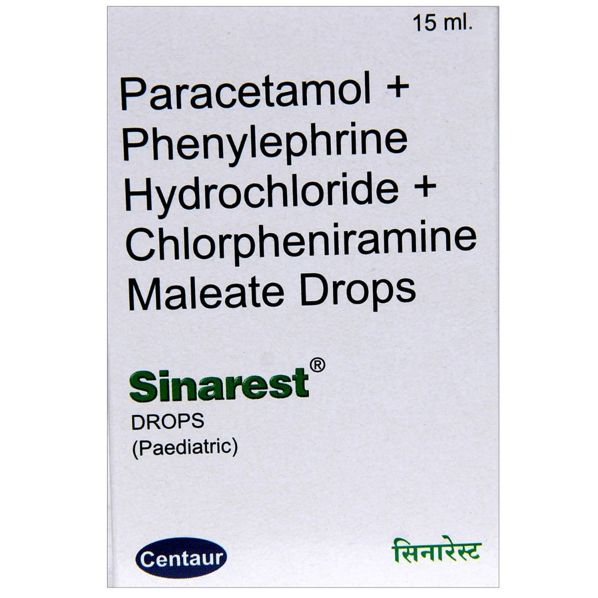 Sinarest Paediatric Drops 15 ml, Pack of 1 Sinarest Paediatric Drops 15 ml, Pack of 1
