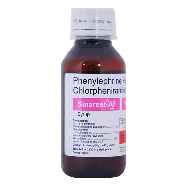 Sinarest-AF New Syrup 75 ml, Pack of 1