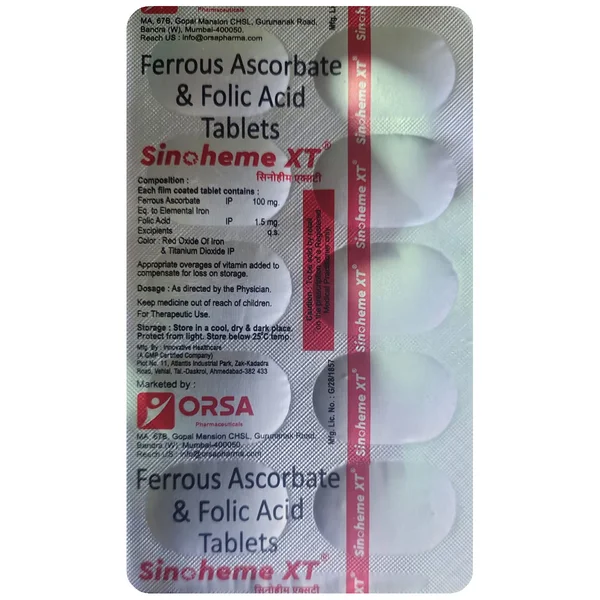 Sinoheme XT Tablet 10's