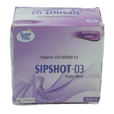 Sipshot-D3 Nano Shot Butterscotch Solution 5 ml, Pack of 1 Solution