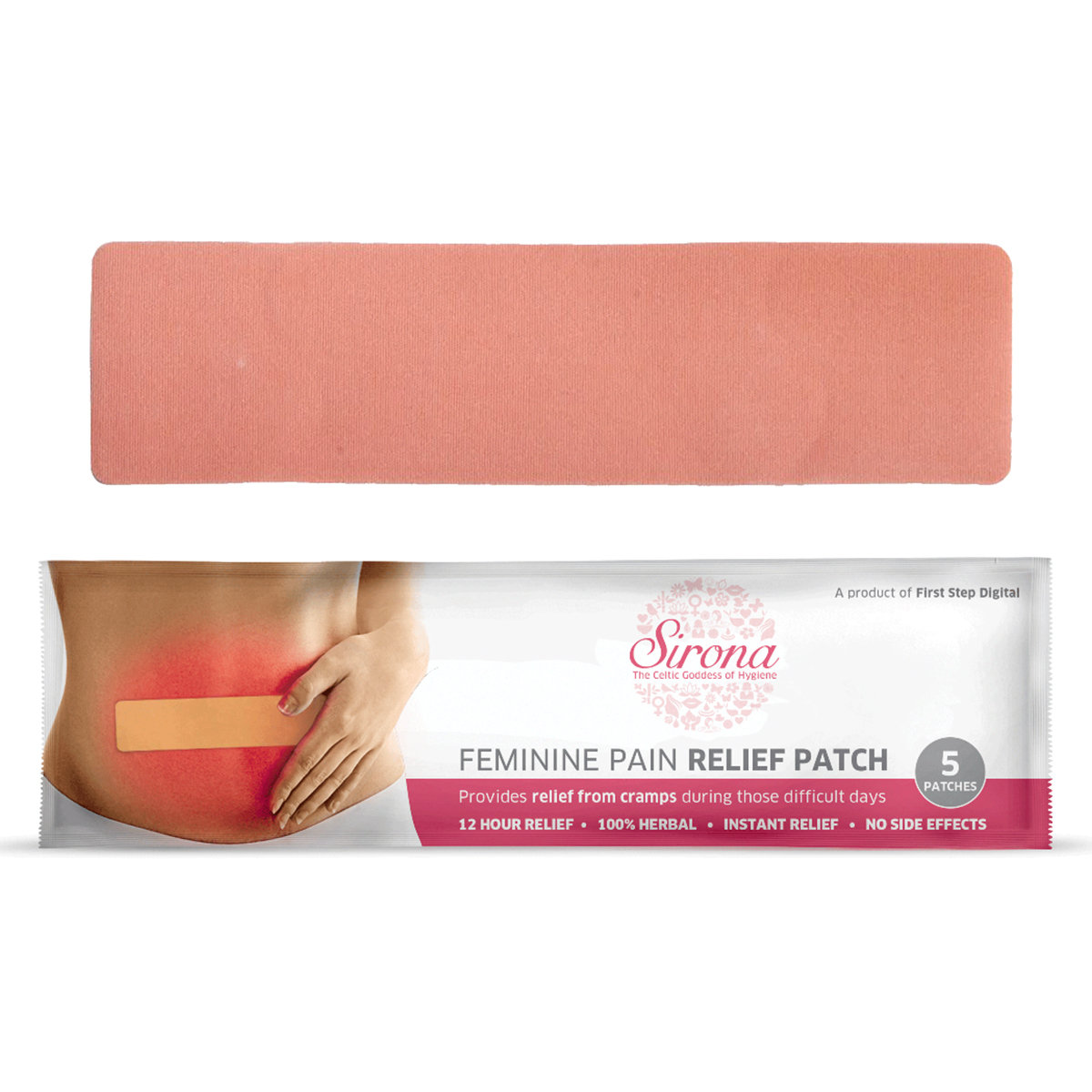 Sirona Feminine Pain Relief Patches, 5 Count, Pack of 1 Sirona Feminine Pain Relief Patches, 5 Count, Pack of 1
