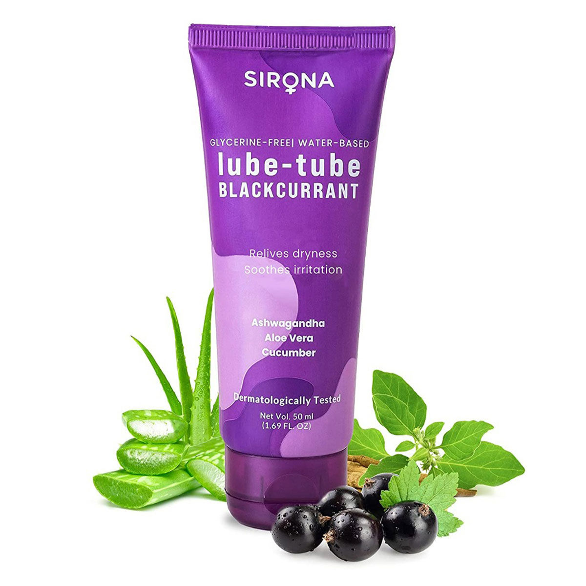 Buy Sirona Lube-tube Blackcurrant Flavour Lubricant Gel, 50 ml Online