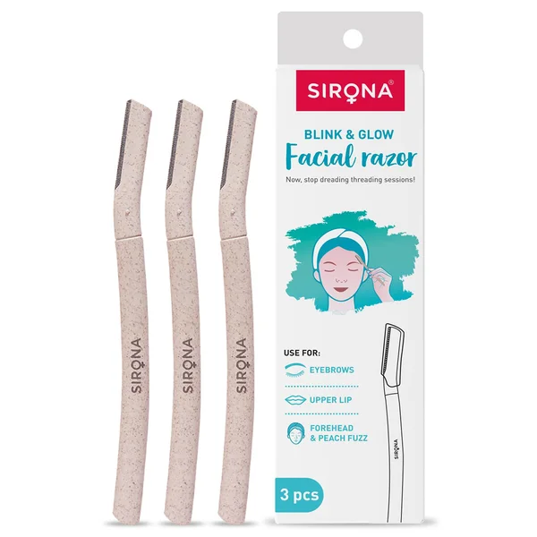 Sirona Facial Razor, 3 Count