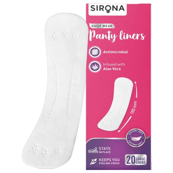 Sirona Daily Wear Panty Liners Large, 20 Count