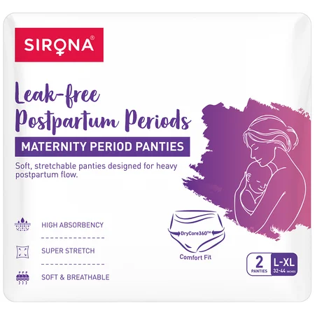 Sirona Maternity Period Panties L-XL, 2 Count