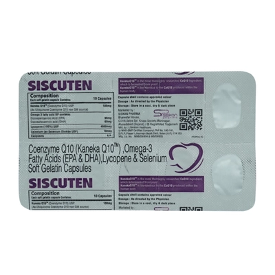 Siscuten Softgel Capsule 10's, Pack of 10 CapsuleS