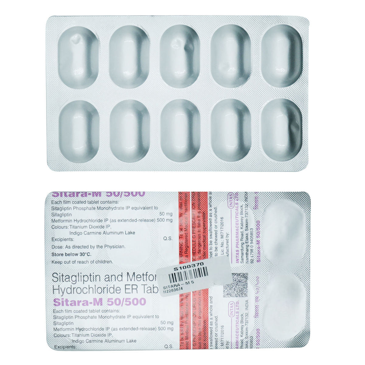 Sitara-M 50/500mg Tablet | Uses, Side Effects, Price | Apollo Pharmacy