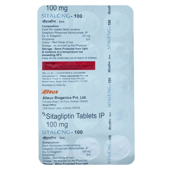 Sitalong-100 Tablet 15's