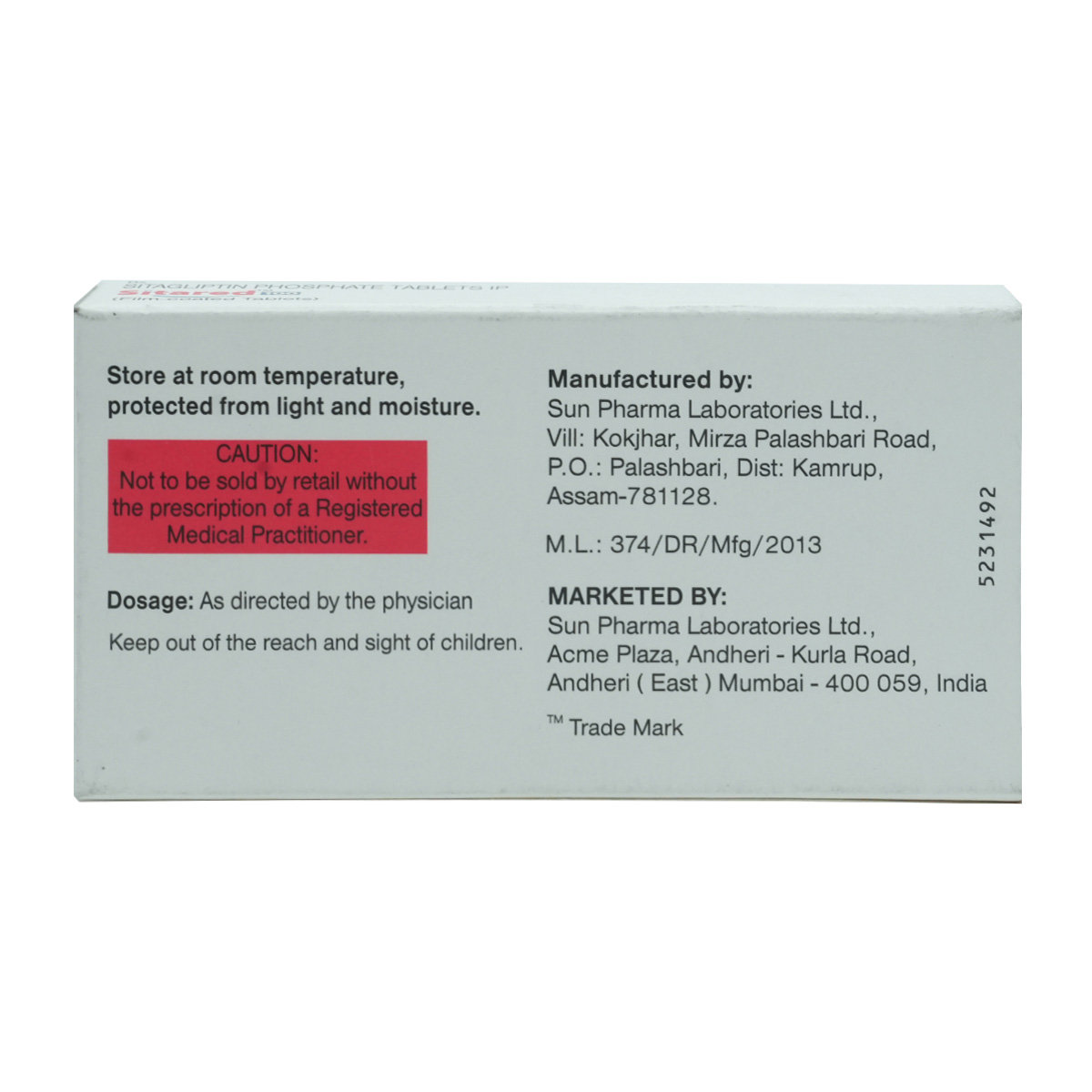 Sitared 100 Tablet 7's, Pack of 7 TabletS Sitared 100 Tablet 7's, Pack of 7 TabletS