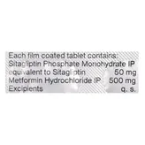 Sitared M 50/500 mg Tablet 15's, Pack of 15 TabletS