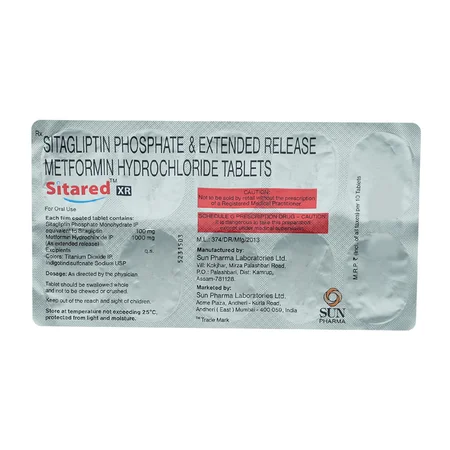 Sitared XR 100 mg/1000 mg Tablet 10's