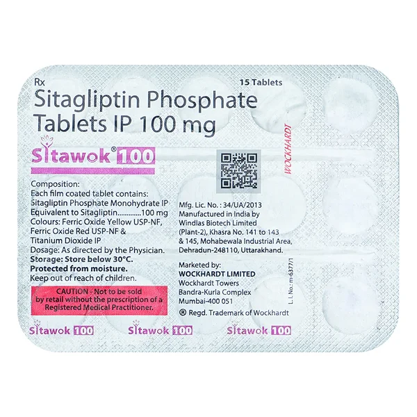 Sitawok 100 Tablet 15's