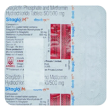 Sitaglo M 50 mg/500 mg Tablet 15's