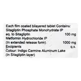 Sitaglyn M 100 mg/1000 mg Tablet 10's, Pack of 10 TabletS