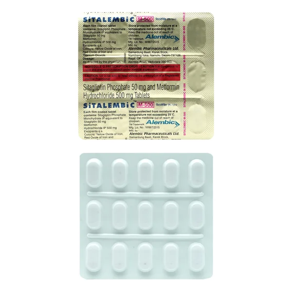 Sitalembic M-500 Tablet 15's