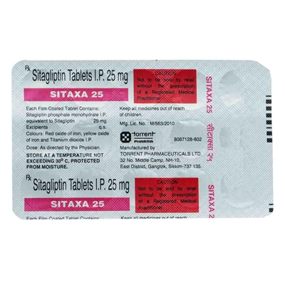 Sitaxa 25 mg Tablet 15's, Pack of 15 TabletS