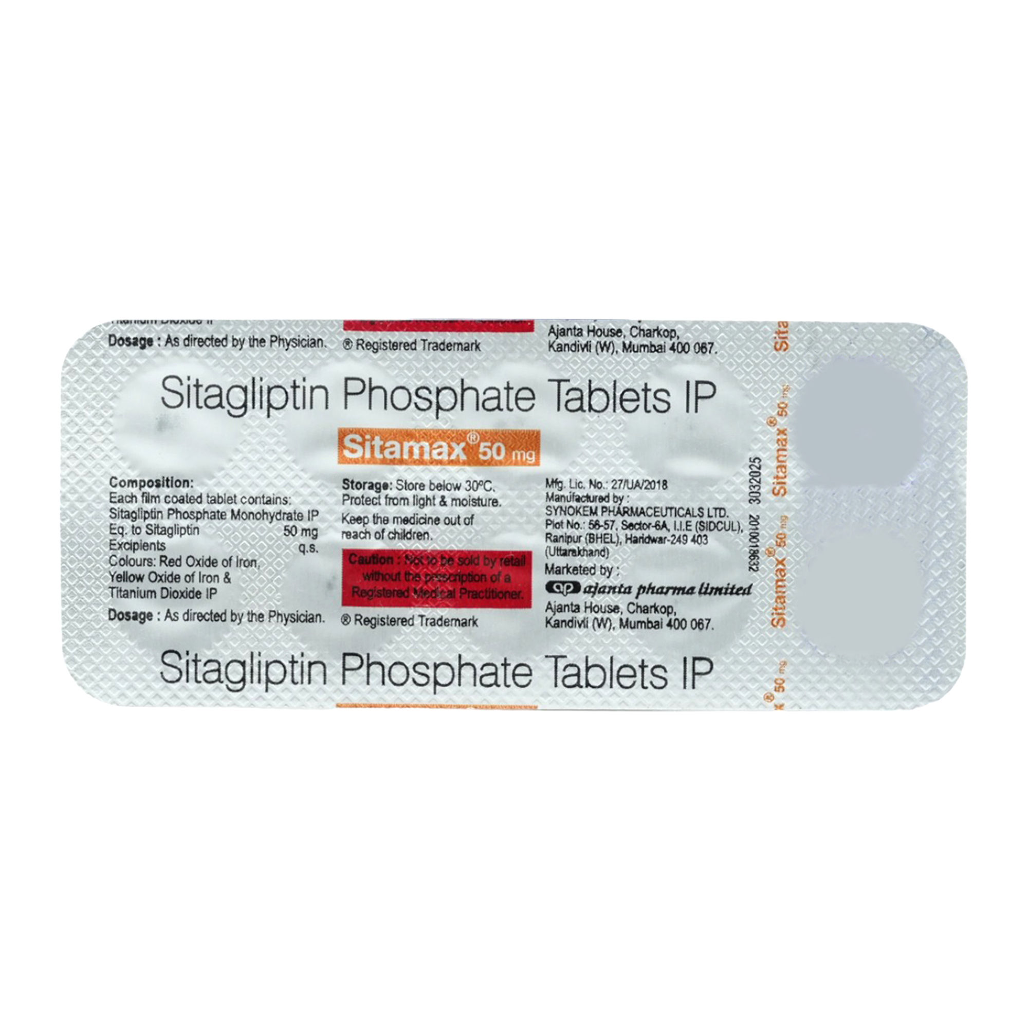 Sitamax 50 mg Tablet 10's Price, Uses, Side Effects, Composition ...