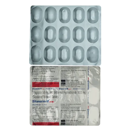 Sitanorm M 50 mg/1000 mg Tablet 15's