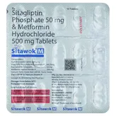 Sitawok M 50/1000 mg Tablet 15's, Pack of 15 TABLETS