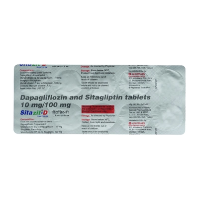 Sitazit-D 10 mg/100 mg Tablet 10's, Pack of 10 TabletS