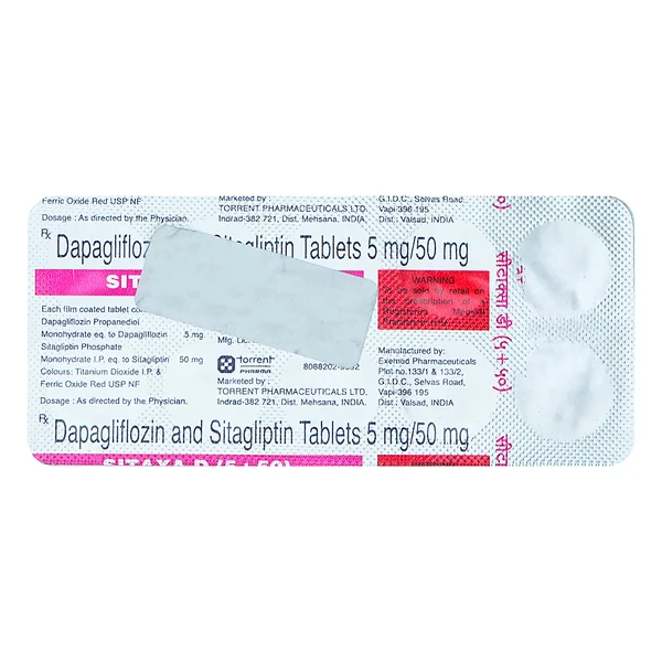 Sitaxa D 5 mg/50 mg Tablet 10's, Pack of 10