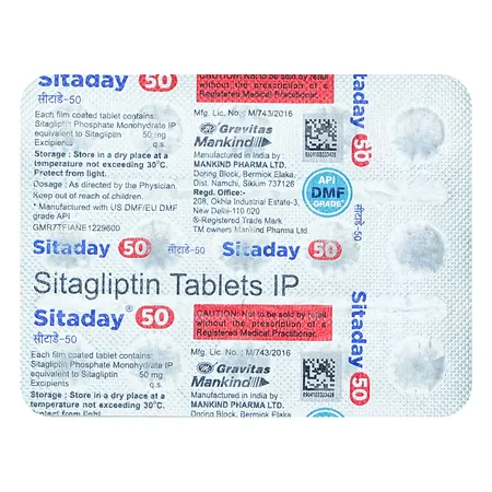 Sitaday 50 Tablet 15's