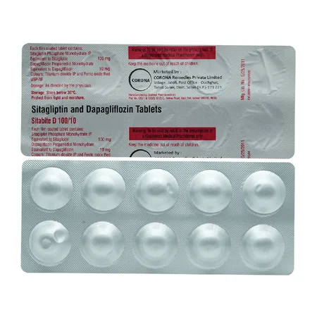 Sitabite D 100 mg/10 mg Tablet 10's