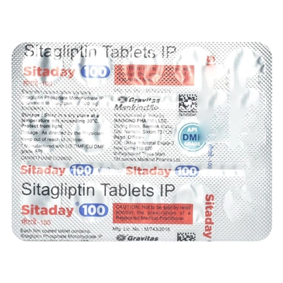 Sitaday 100 Tablet 15's, Pack of 15 TabletS