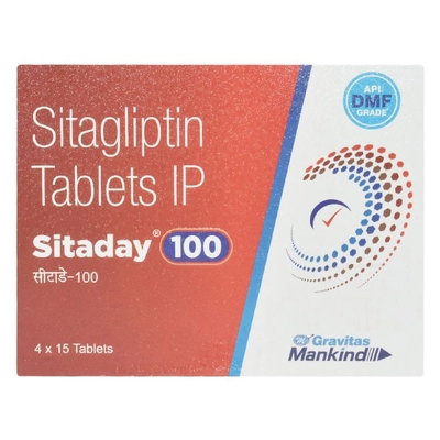 Sitaday 100 Tablet 15's, Pack of 15 TabletS