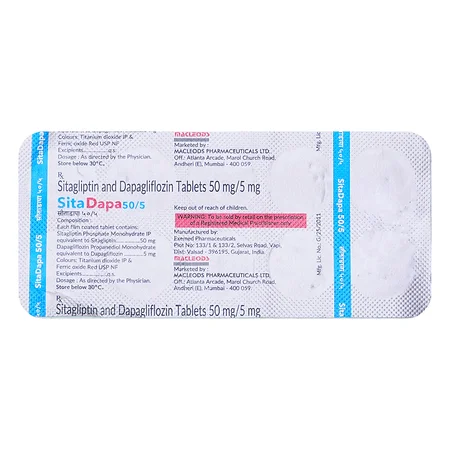 Sitadapa 50 mg/5 mg Tablet 10's