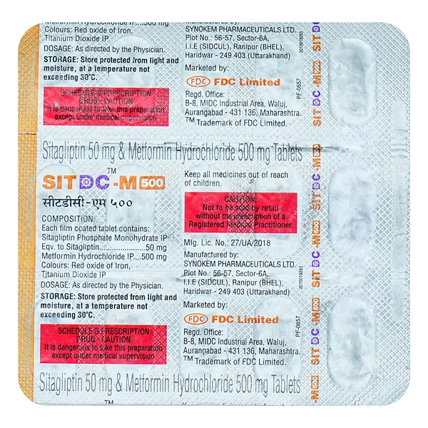 Sitdc-M 500 Tablet 15's
