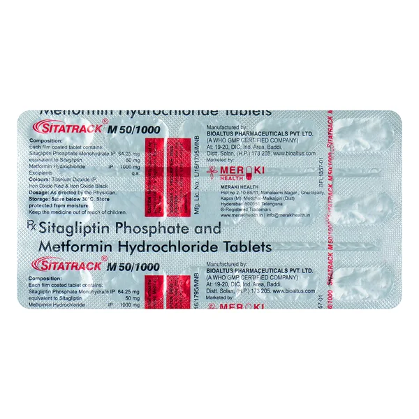 Sitatrack M 50/1000 Tablet 15'S