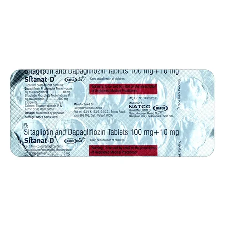 Sitanat-D 10 mg/100 mg Tablet 10's