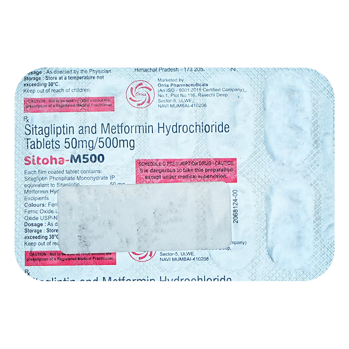Sitoha-M 500 Tablet 10's, Pack of 10 TabletS Sitoha-M 500 Tablet 10's, Pack of 10 TabletS