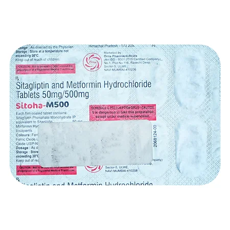 Sitoha-M 500 Tablet 10's