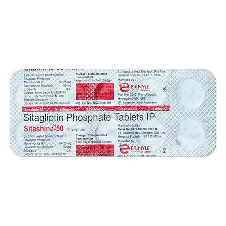 Sitashine-50 Tablet 10's