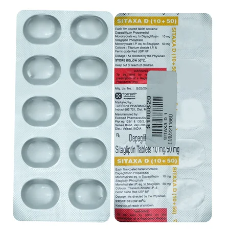 Sitaxa D 10/50 Tablet 10's