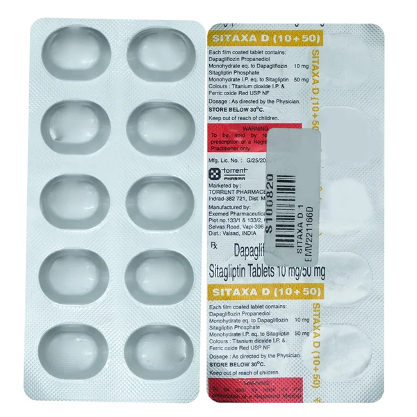 Sitaxa D 10/50 Tablet 10's