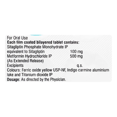 Sitared-M XR 100/500 Tablet 10's, Pack of 10 TABLETS