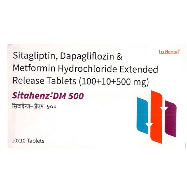 Sitahenz-DM 500 Tablet 10's, Pack of 10 TABLETS