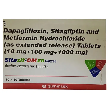 Sitazit-DM ER 1000/10 Tablet 10's